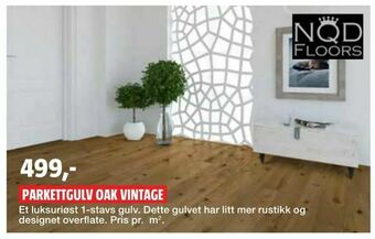 Bauhaus Parkettgulv oak vintage tilbud