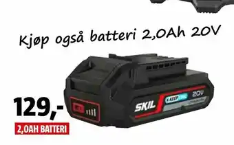 2,0ah batteri