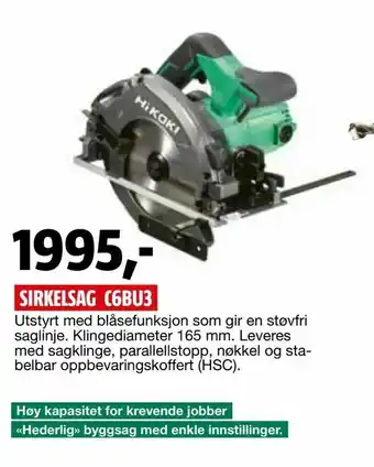 Bauhaus Sirkelsag c6bu3 tilbud