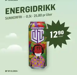 Holdbart ENERGIDRIKK tilbud
