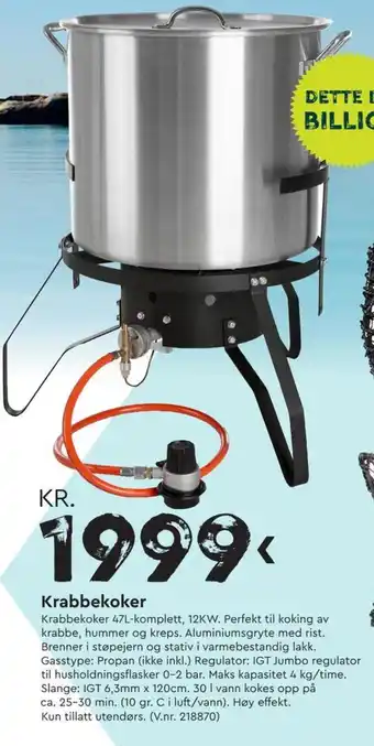 Mekk Krabbekoker tilbud