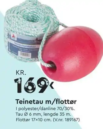 Mekk Teinetau m/flottør tilbud