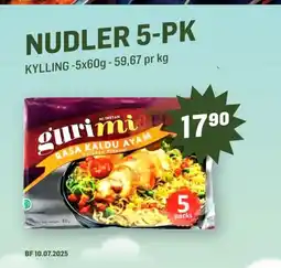 Holdbart NUDLER 5-PK tilbud