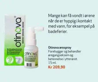 Apotek 1 Otinova ørespray tilbud