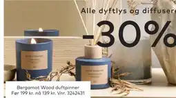 Skeidar Bergamot Wood duftpinner tilbud