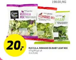 Bunnpris RUCCULA, ROMANO OG BABY LEAF MIX tilbud