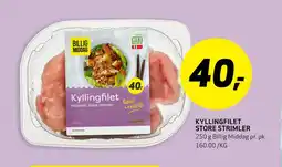 Bunnpris KYLLINGFILET STORE STRIMLER tilbud