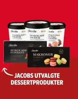Meny JACOBS UTVALGTE DESSERTPRODUKTER tilbud