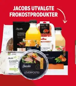 Meny JACOBS UTVALGTE FROKOSTPRODUKTER tilbud