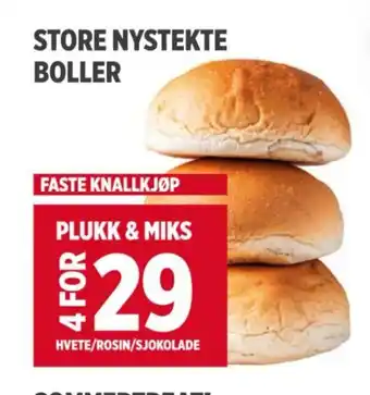 Meny STORE NYSTEKTE BOLLER tilbud