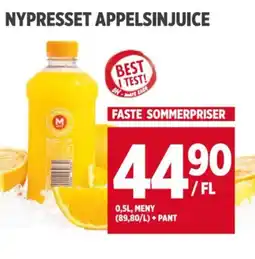 Meny NYPRESSET APPELSINJUICE tilbud