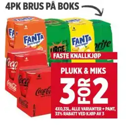 Meny 4PK BRUS PÅ BOKS tilbud