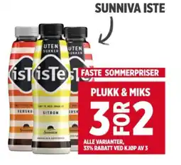 Meny SUNNIVA ISTE tilbud
