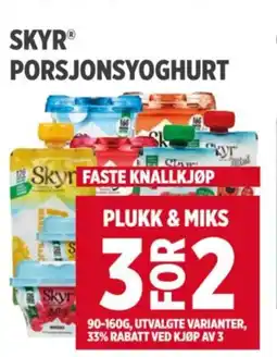 Meny SKYR PORSJONSYOGHURT tilbud