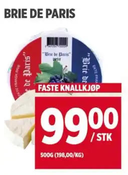 Meny BRIE DE PARIS tilbud