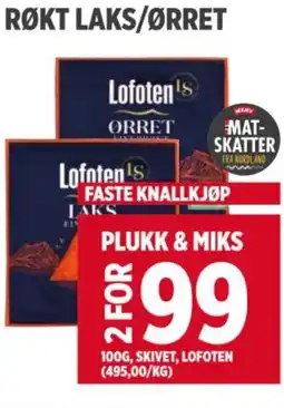 Meny RØKT LAKS/ØRRET tilbud