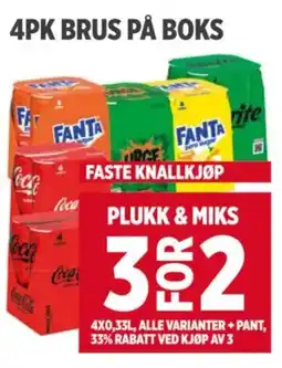 Meny 4PK BRUS PÅ BOKS tilbud