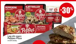 Spar Lag din egen Peppes Pizza tilbud