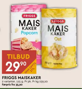 Coop Mega FRIGGS MAISKAKER tilbud