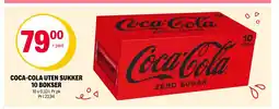 Coop Extra COCA-COLA UTEN SUKKER 10 BOKSER tilbud