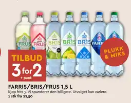 Coop Mega FARRIS/BRIS/FRUS 1,5 L tilbud