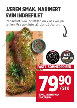 Meny JÆREN SMAK, MARINERT SVIN INDREFILET tilbud