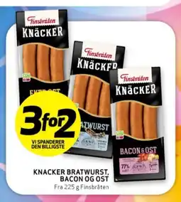 Bunnpris KNACKER BRATWURST, BACON OG OST tilbud