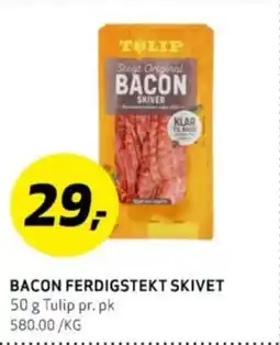 Bunnpris BACON FERDIGSTEKT SKIVET tilbud