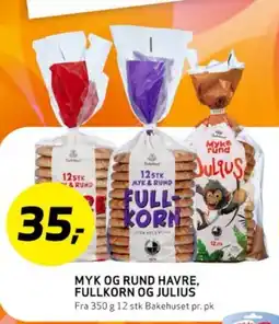 Bunnpris MYK OG RUND HAVRE, FULLKORN OG JULIUS tilbud