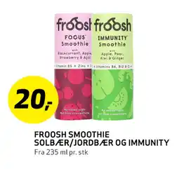 Bunnpris Froosh Smoothie Solbær/Jordbær og Immunity tilbud