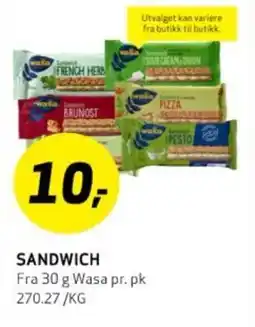 Bunnpris SANDWICH tilbud