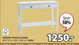 JYSK NORDBY KONSOLLBORD tilbud