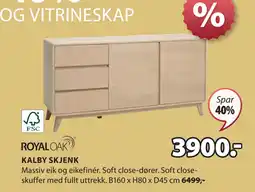 JYSK KALBY SKJENK tilbud