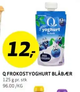 Bunnpris Q FROKOSTYOGHURT BLÅBÆR tilbud