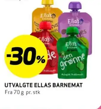 Bunnpris UTVALGTE ELLAS BARNEMAT tilbud