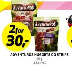 Bunnpris ADVENTUROS NUGGETS OG STRIPS tilbud