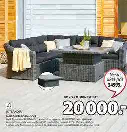 JYSK TAMBOHUSE BORD + SOFA tilbud