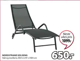 JYSK NORDSTRAND SOLSENG tilbud
