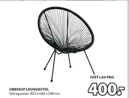 JYSK UBBERUP LOUNGESTOL tilbud