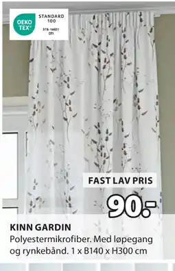 JYSK KINN GARDIN tilbud