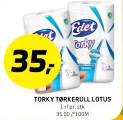 Bunnpris TORKY TØRKERULL LOTUS tilbud