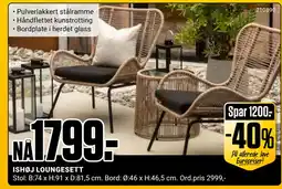 Europris ISHØJ LOUNGESETT tilbud