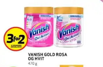 Bunnpris VANISH GOLD ROSA OG HVIT tilbud