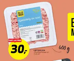 Bunnpris KJØTTDEIG SVIN tilbud