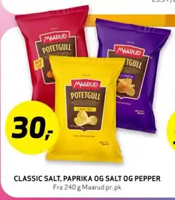 Bunnpris CLASSIC SALT, PAPRIKA OG SALT OG PEPPER tilbud