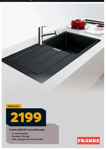 Megaflis Franke SID 611 tectonitevask tilbud