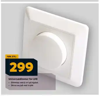 Megaflis Universaldimmer for LED tilbud