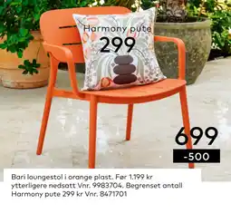 Skeidar Bari loungestol tilbud