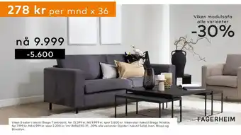 Skeidar Viken 3-seter tilbud