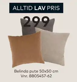 Skeidar Belinda pute tilbud